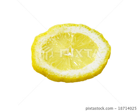 Slice of fresh lemon 18714025
