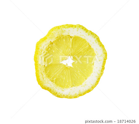 Slice of fresh lemon 18714026