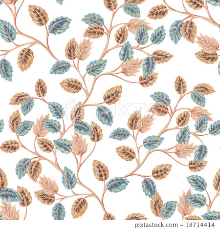 Seamless Foliage Pattern Seamless Foliage Pattern 18714414
