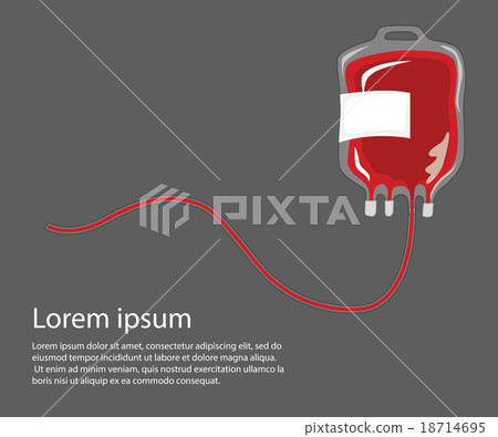 Vector of Blood Bag with space for text 18714695