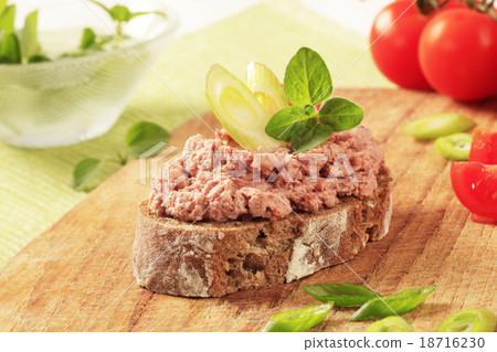Bread and pate Bread and pate 18716230
