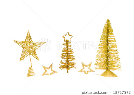 fir-tree with star isolated on white background 18717572