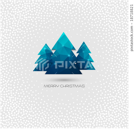 Christmas tree greeting card - Stock Illustration [18718821] - PIXTA