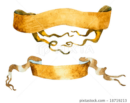 Watercolor vintage tape 18719213