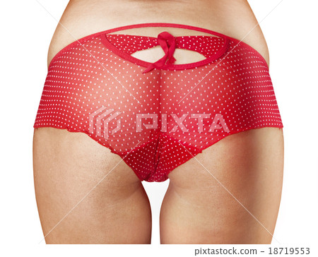 beautiful woman buttocks in red shorts 18719553