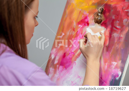 Creative artist for drawing in the studio 18719627