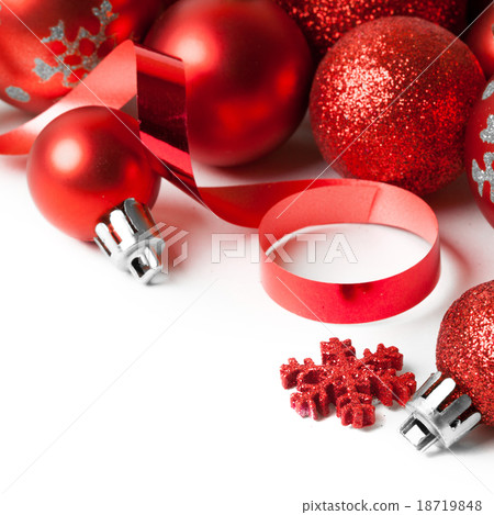 Christmas border with ornament 18719848