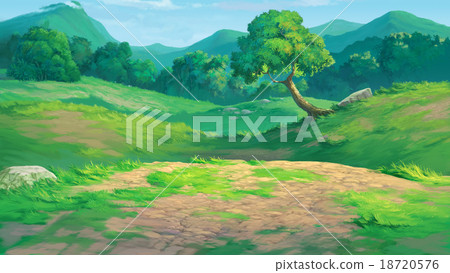 meadow background 18720576