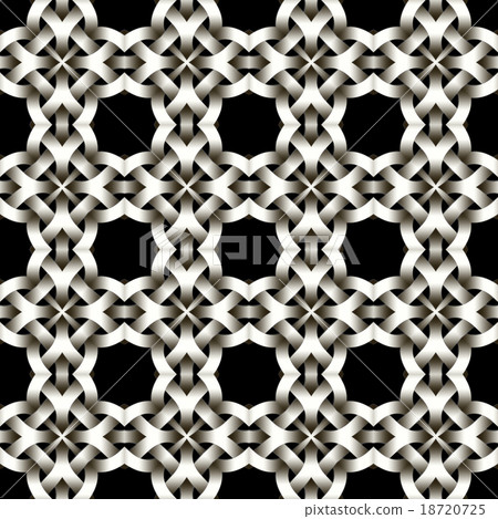Celtic waves decoration generated seamless texture 18720725