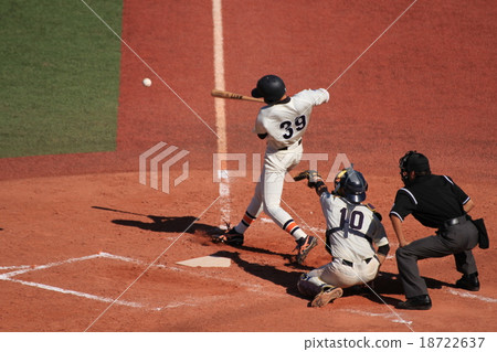 在擊球中擊球的擊球手 18722637