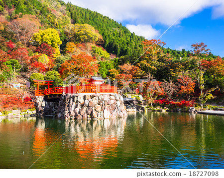 Benzaiten and autumn leaves of Katsuoji Benzaiten and autumn leaves of Katsuoji 18727098