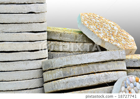 Pile of paving slab 18727741