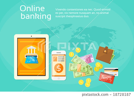 Online Banking Internet Electronic Payment Tablet 18728187