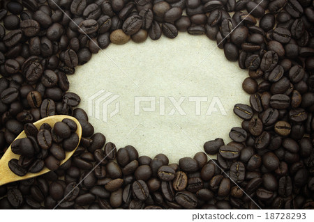 Coffee beans  background, Fresh coffee beans 18728293