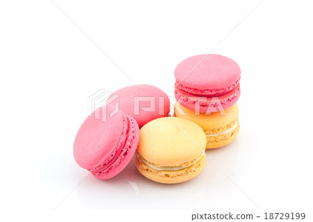 Sweet and colourful french macaroons or macaron. 18729199