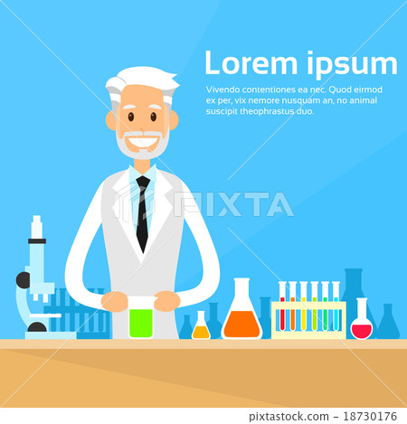Scientist Working Research Chemical Laboratory Scientist Working Research Chemical Laboratory 18730176