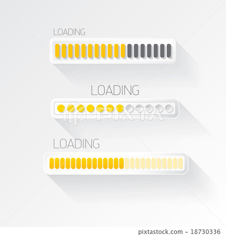 vector flat white modern design progress bar - Stock Illustration ...