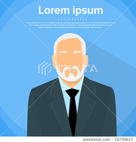 Senior Businessman Boss Business Owner Flat 18730623
