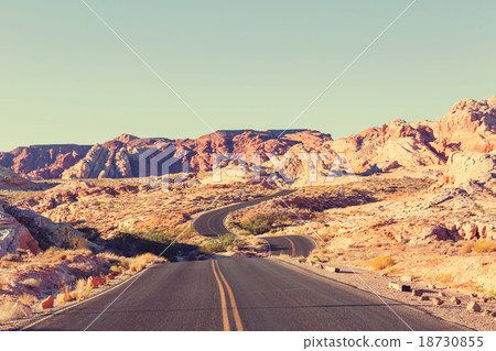 Road in prairie Road in prairie 18730855