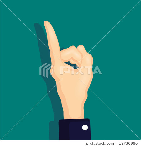 pointing finger 18730980