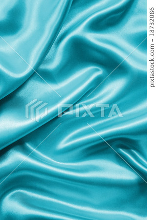 Smooth elegant blue silk or satin as background 18732086