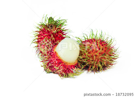 Rambutan ( Nephelium lappaceum), Tropical fruit 18732095
