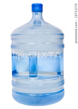 closed 19 liter plastic bottle with drinking water closed 19 liter plastic bottle with drinking water 18732278