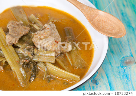 Cockle curry with Morning glory ,  18733274