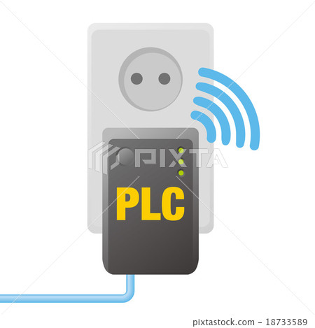 PLC (Power Line Communication) Image Illustration PLC (Power Line Communication) Image Illustration 18733589