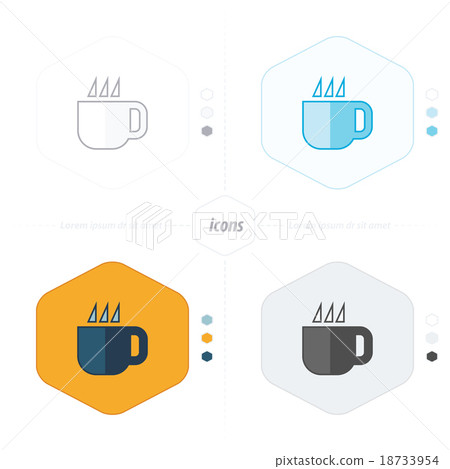 Coffee cup icon Coffee cup icon 18733954