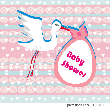 Baby shower greeting card Baby shower greeting card 18734055