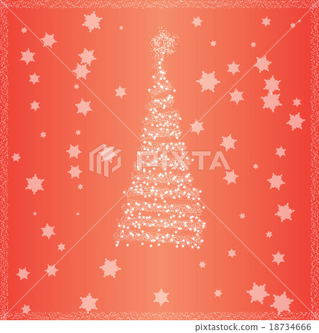 Christmas tree with red background 18734666
