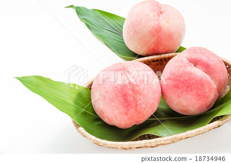 Peaches in basket Peaches in basket 18734946