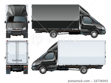 Delivery Cargo Truck 18736091