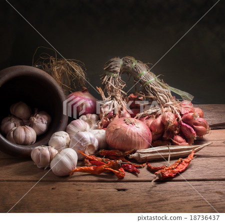 Thai herb and ingredient still life Thai herb and ingredient still life 18736437