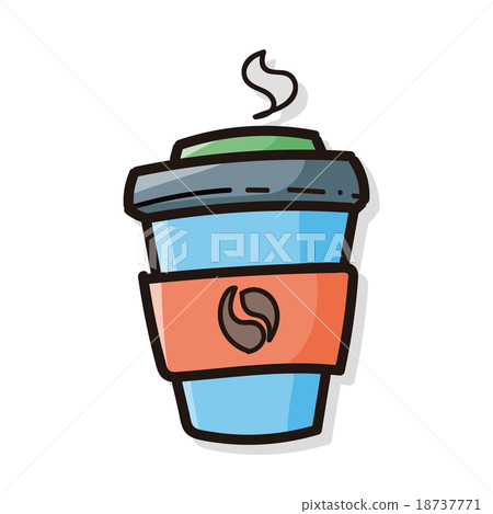 coffee color doodle 18737771
