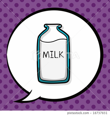 milk doodle, speech bubble milk doodle, speech bubble 18737831