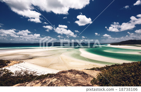 Whitehaven beach in Australia Whitehaven beach in Australia 18738106