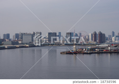 Rinkai subcenter seen from the ocean forest (around Odaiba) 18738596