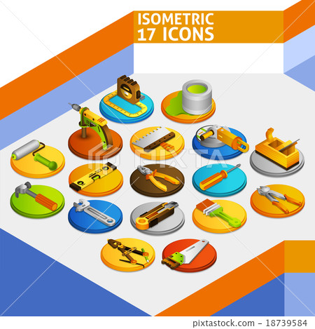 Tools Isometric Icons Tools Isometric Icons 18739584