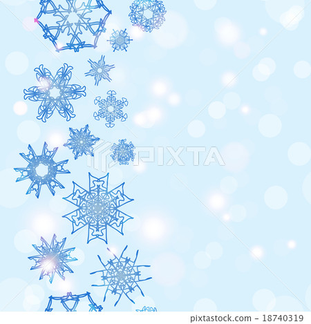 Snowflake Pattern. Christmas and new year concept 18740319