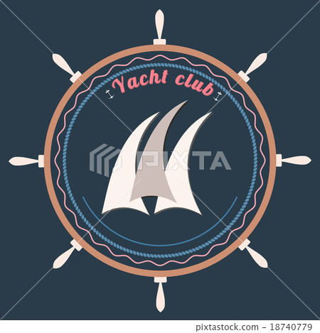 Vector yacht club logo 18740779