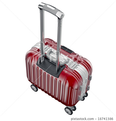 luggage small red 18741386
