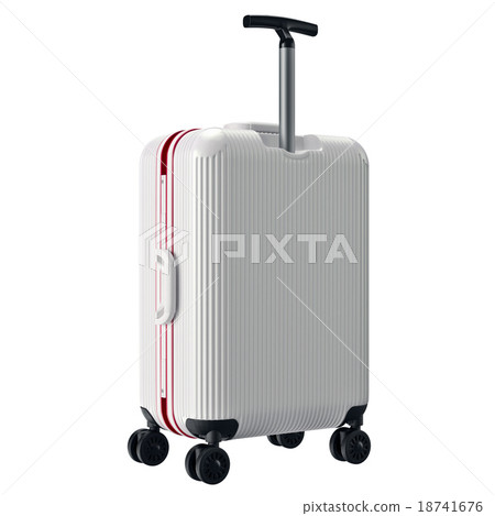 Luggage white with long handle Luggage white with long handle 18741676