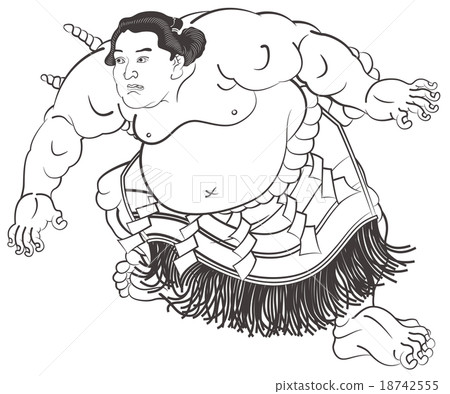 Utagawa Kunisato sumo wrestling Shiranui Kazunari Right Element Yokozun So Itaru Inoue Illustration of a figure Utagawa Kunisato sumo wrestling Shiranui Kazunari Right Element Yokozun So Itaru Inoue Illustration of a figure 18742555