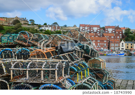 Basket for catch lobster on the boardwalk Basket for catch lobster on the boardwalk 18743990