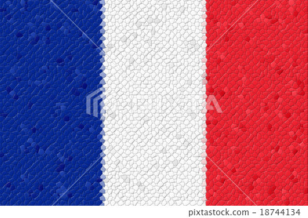 France Flag Mosaic 18744134