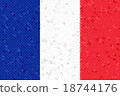 France Flag Mosaic 18744176