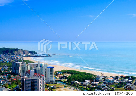 Aerial view of the Onjuku coast 18744209