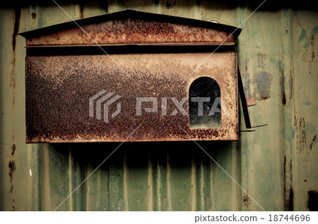 Grunge red mail box Grunge red mail box 18744696